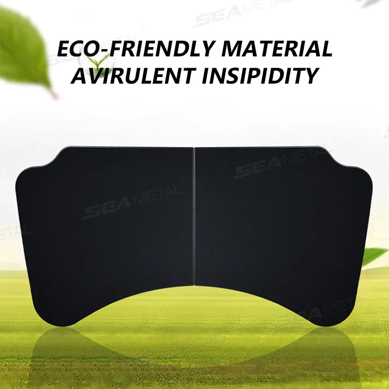 Foldable Car Laptop Tray Table – Stable Large Load-Bearing Dining Board with Drink Holder