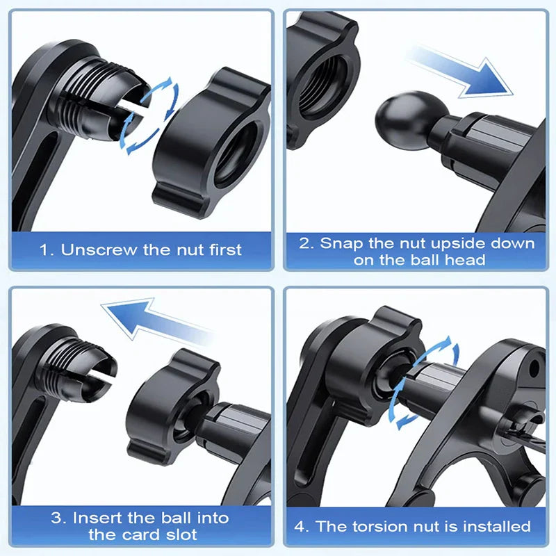Anti-Shake Car Air Vent Phone Mount – Free Adjustment Stable Smartphone Holder