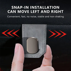 SEAMETAL Car Seat Hook Hanger Co-Pilot Storage Box Hanger Metal Hook for Bag Luxury Suede 15KG Large-Bearing Car Handbag Holder