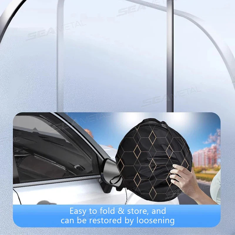 Foldable Windshield Sunshade – Thick 5-Layer Sun Protection Cover for Sedan SUV MPV