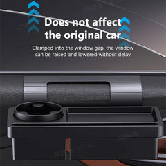 Car Side Door Organizer – Large Load-Bearing Hanging Storage Box with Cup & Phone Holder