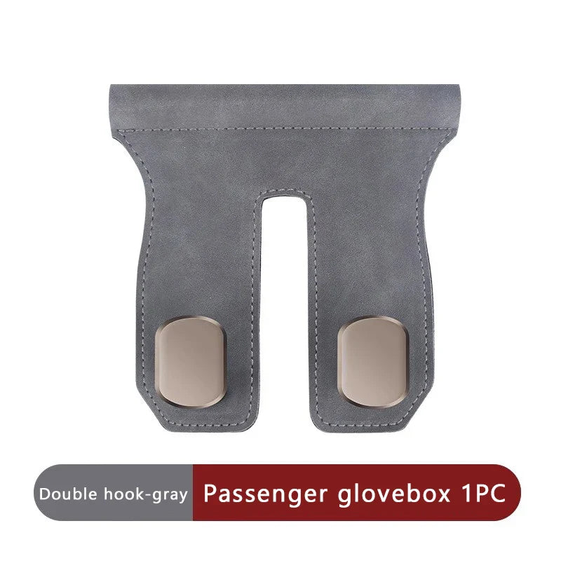 Premium Suede Car Handbag Holder – 15KG Large-Bearing Seat Hook Organizer