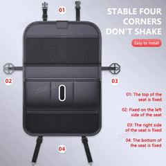 Auto Achterbank Organizer met Meerdere Vakken – Opvouwbaar Dienblad met Zakdoekhouder