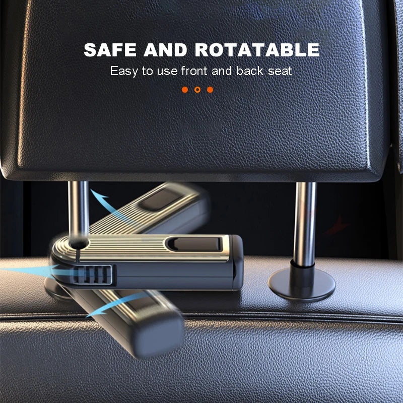 Multifunctional Car Headrest Hook – Large Load-Bearing Seat Back Hanger