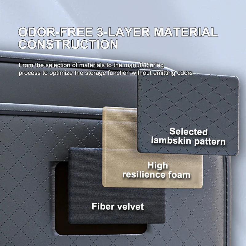 Multifunctionele auto-achterbankorganizer – Opbergtas met 8 vakken en bekerhouder