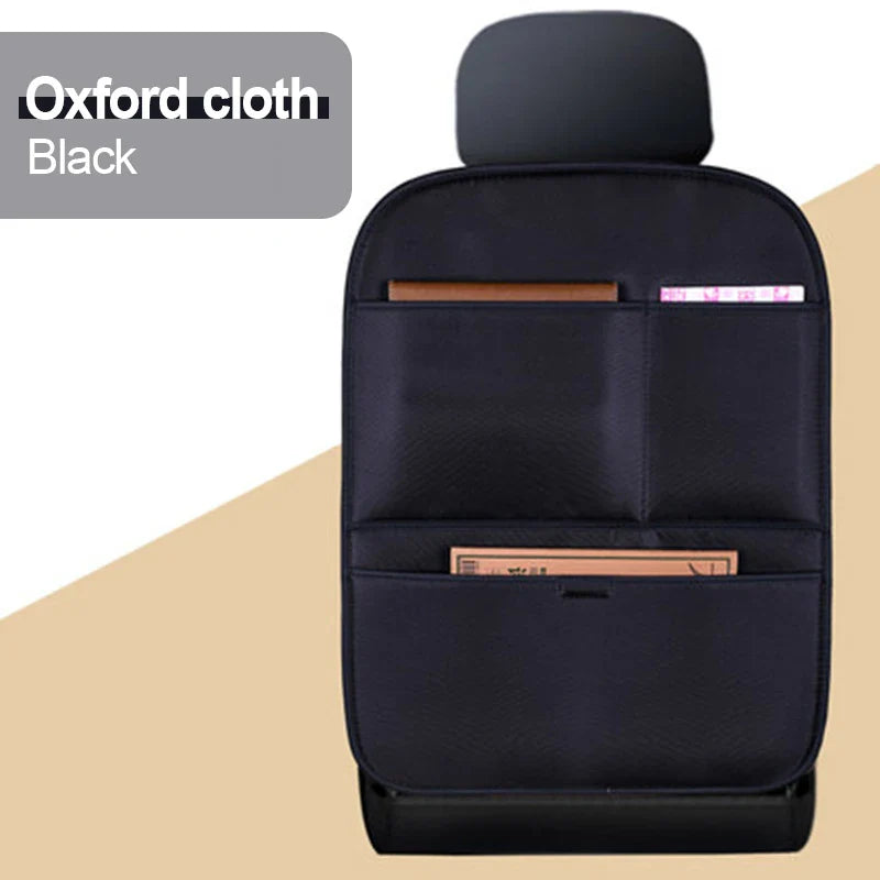 Car Seat Back Organizer – Leather Anti-Mud Kick Protector Easy to Clean