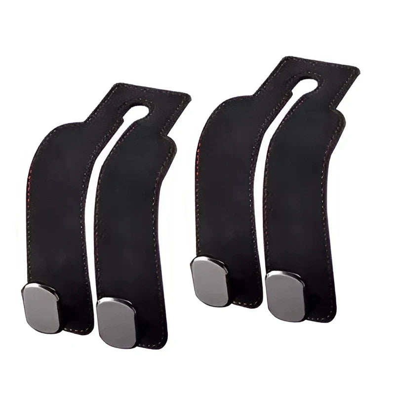 Premium Car Headrest Hook – Suede Rear Seat Dual Alloy Hanger with 20KG Load Capacity