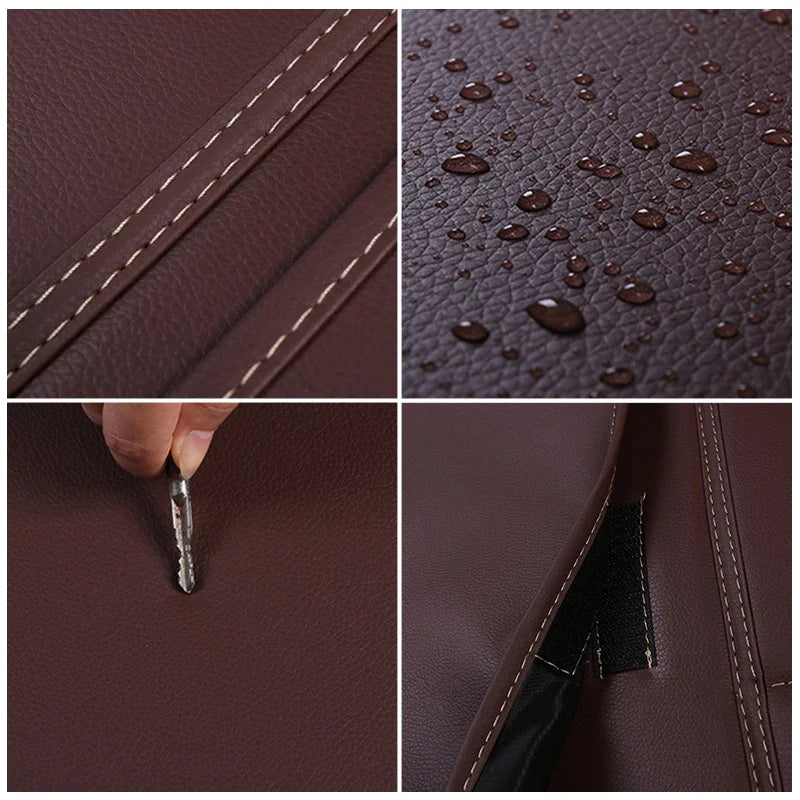Car Seat Back Organizer – Leather Anti-Mud Kick Protector Easy to Clean