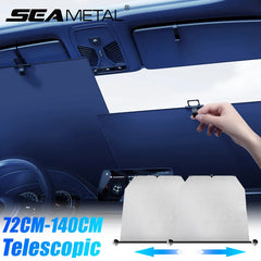 Telescopic Car Curtains – Adjustable 72–140cm Windshield Sun Protection Privacy Shade
