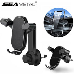 Gravity Car Phone Holder – Air Vent Hook Mount with 360° Rotation for One-Hand Operation