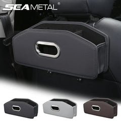 Multi-Function Car Backseat Organizer – Foldable Storage Box with Tissue Holder & Hook