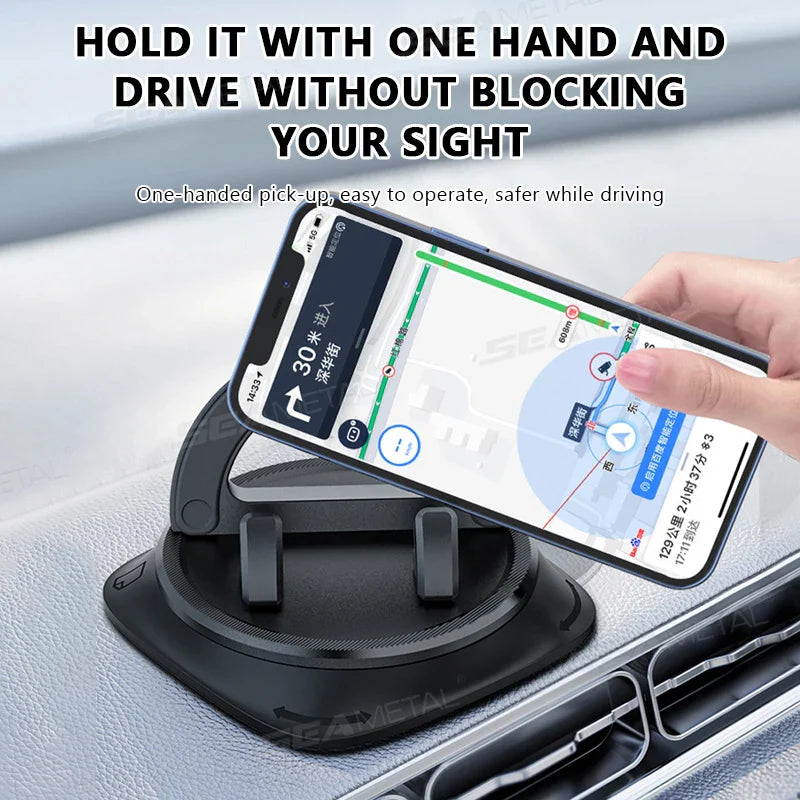 Dashboard Car Phone Holder – Anti-Slip Stable Head-Up Navigation Mount for 4–7.2 Inch Smartphones