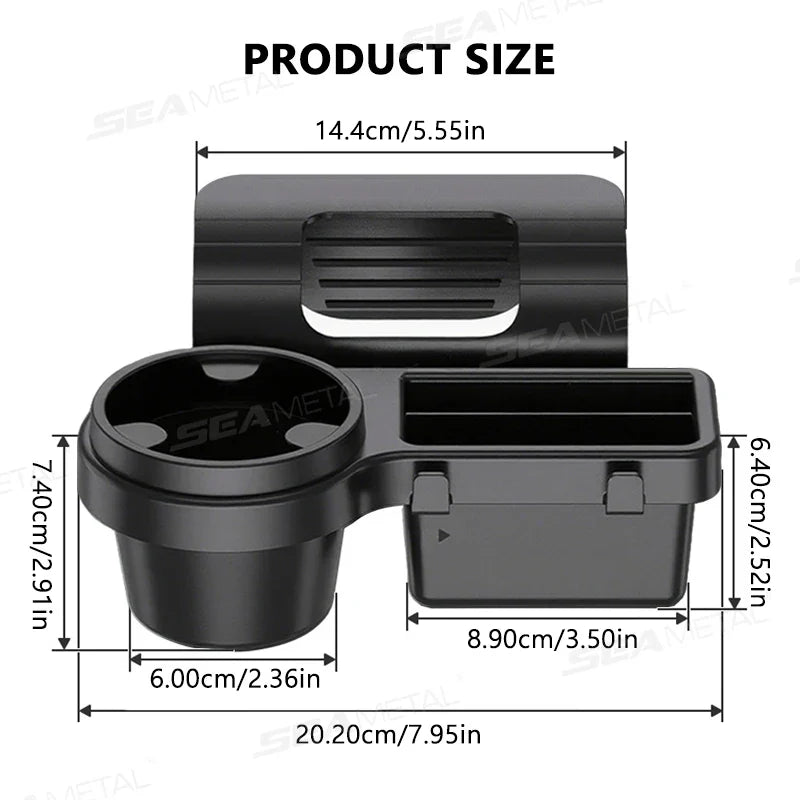 Universal 4-in-1 Car Side Door Organizer – Hanging Drink Holder for Sedan SUV
