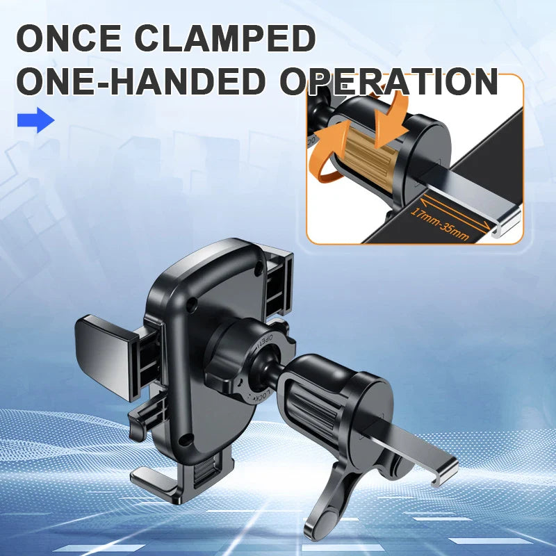 Stable Hook Car Air Vent Phone Mount – 360° Adjustable Smartphone Navigation Holder