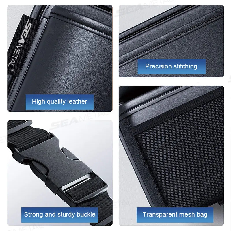 Hangende Kofferbak Organizer – Kunstleer Achterbank Vak met Veilige Klittenbandsluiting