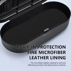Car Sun Visor Sunglasses Storage Box – Anti-Scratch Glasses Organizer Universal Fit