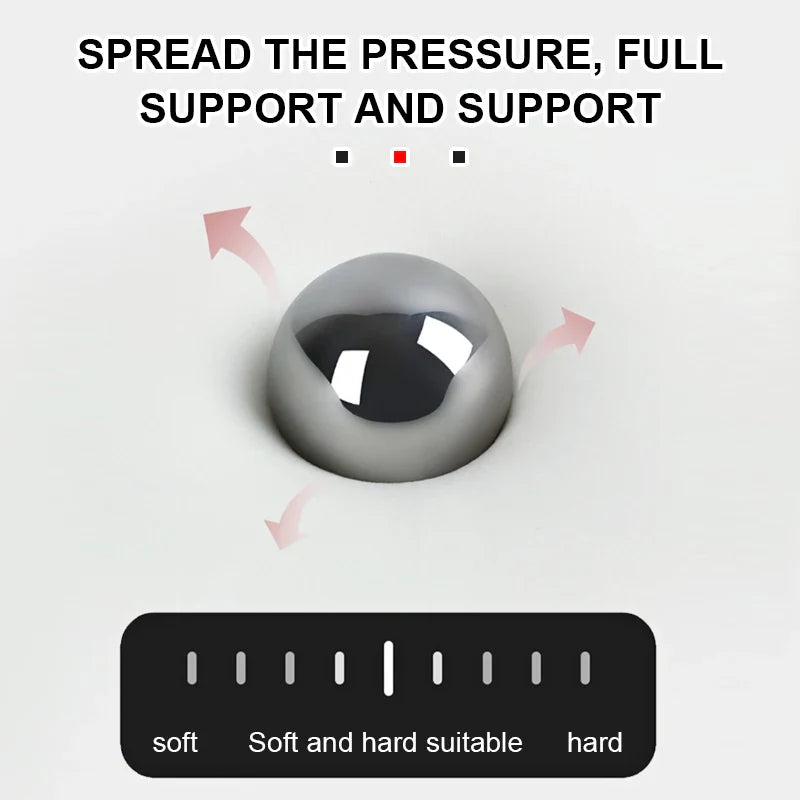 Almohada de soporte cervical y lumbar para coche – Espuma viscoelástica transpirable con funda extraíble