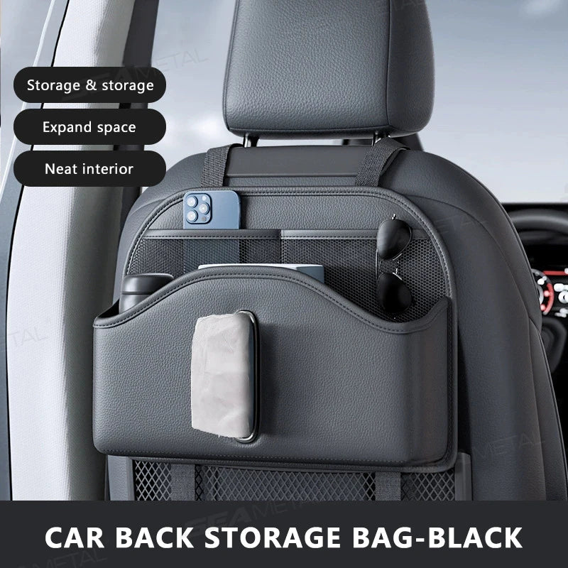 Auto Achterbank Organizer – Multifunctionele Opbergtas voor Achterbank met Netvak & Tissuehouder