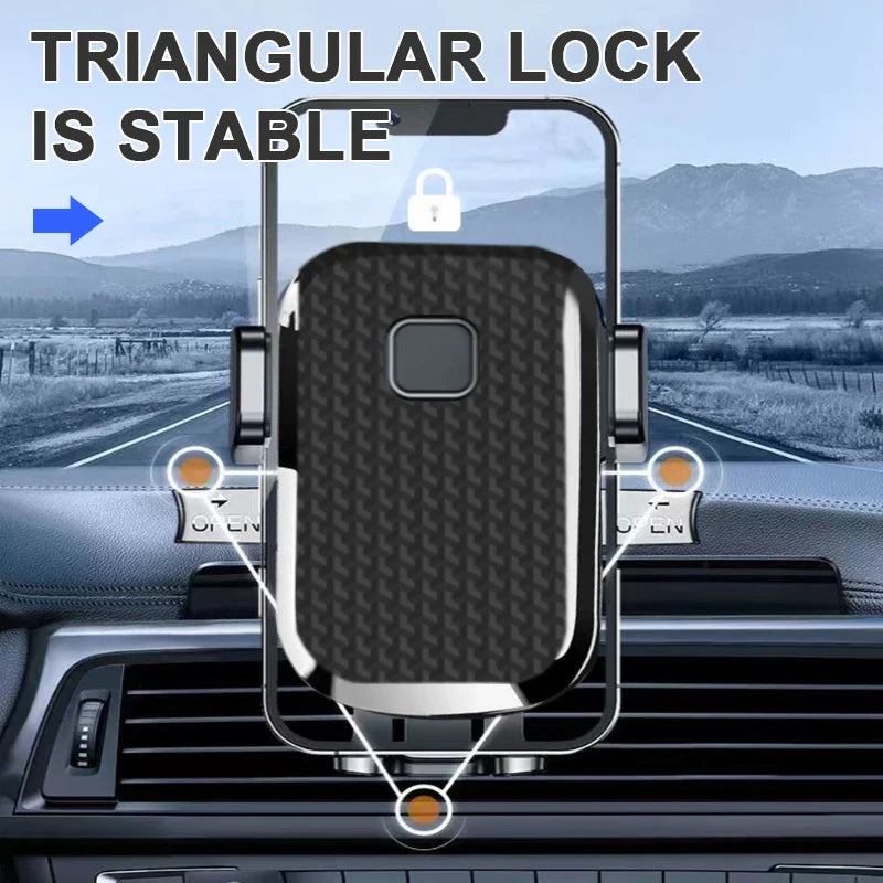 Stable Hook Car Air Vent Phone Mount – 360° Adjustable Smartphone Navigation Holder