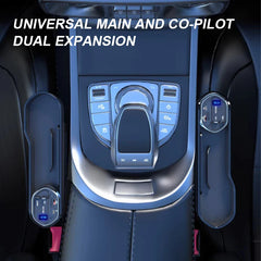 Organizador de asiento de coche con carga inalámbrica - Caja de almacenamiento para consola central con carga rápida USB-C y Lightning de 40 W