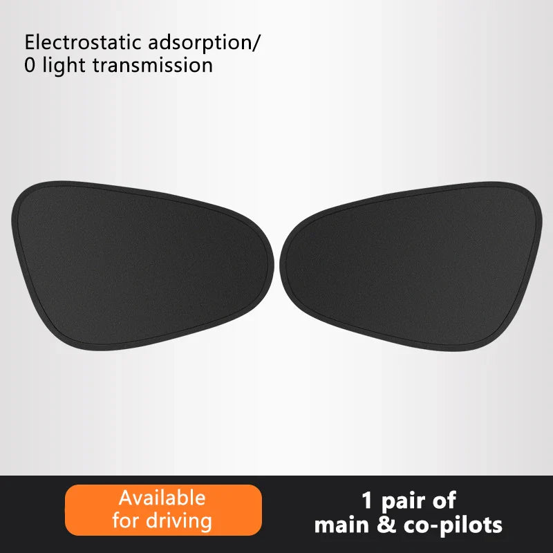 Car Side Window Sun Shade Cover – 4-Layer Electrostatic UV Blocker (99.9%) for Baby Protection