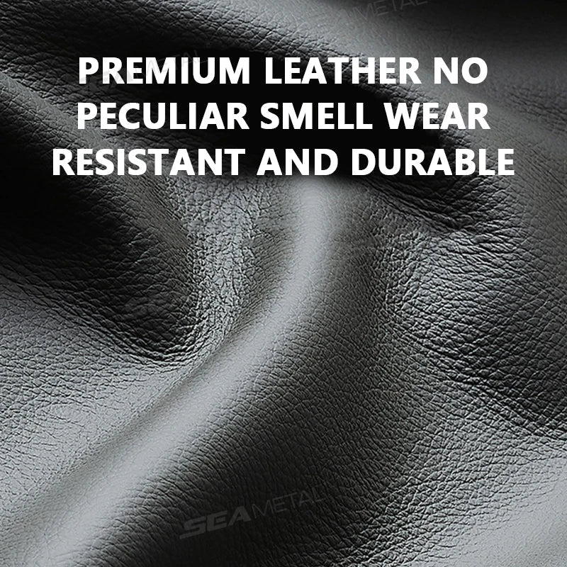 Car Visor Storage Bag – Luxury Textured Sunglasses Holder with Flannel Interior