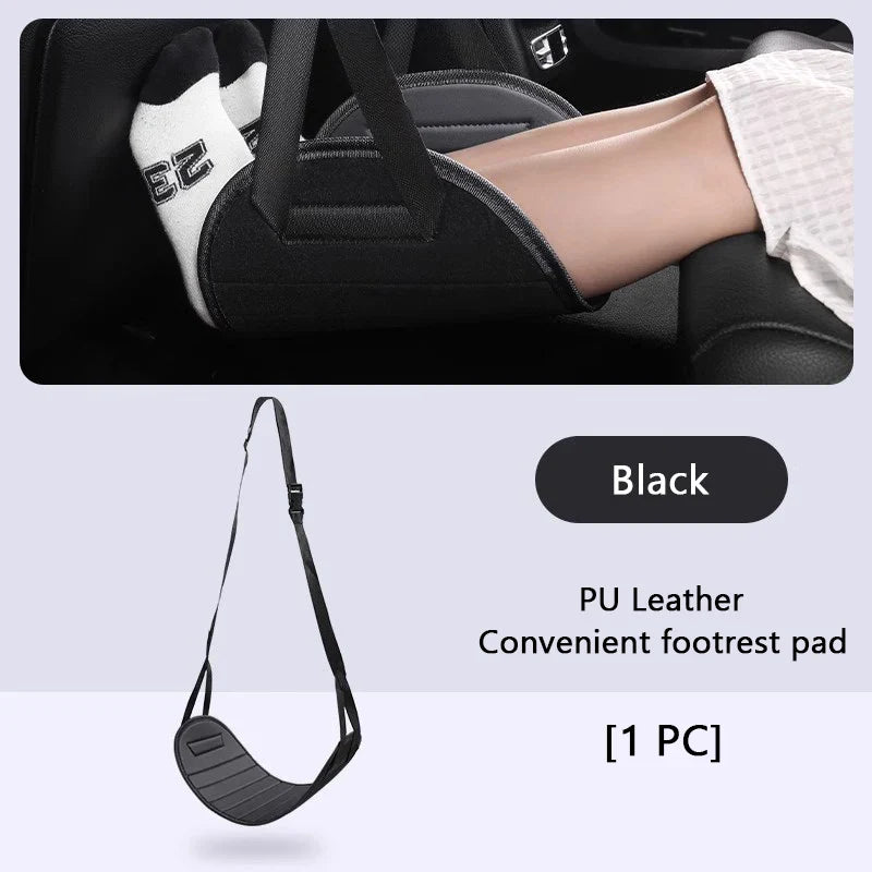 Adjustable Car Rear Seat Footrest – Kids Passenger Leg Support Holder