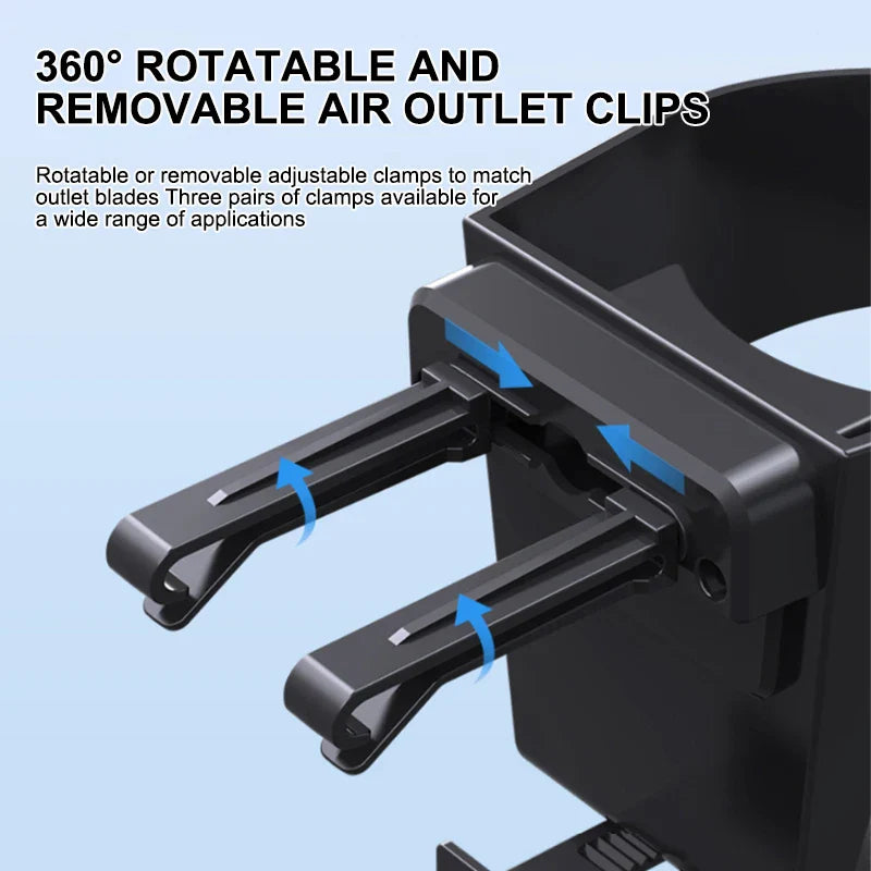 Universal Car Vent Cup Holder – Adjustable Stable Bottle Mount for Cold Drinks