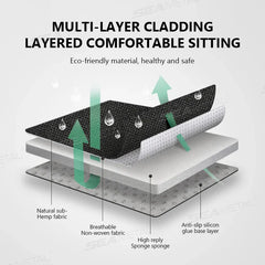 Breathable 100% Linen Car Seat Cover – Cooling Sweat-Absorbing Cushion for SUV & Sedan
