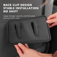 Universal Car Seat Back Organizer – 2-in-1 Leatherette Door Storage Bag with Cup Holder