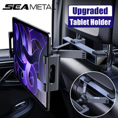 Upgraded Car Headrest Phone Holder – Telescopic Anti-Shake Mount for 4–12.9 Inch iPad & iPhone