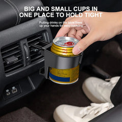 Universal Car Vent Cup Holder – Adjustable Stable Bottle Mount for Cold Drinks