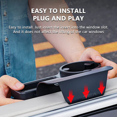 Universal 4-in-1 Car Side Door Organizer – Hanging Drink Holder for Sedan SUV