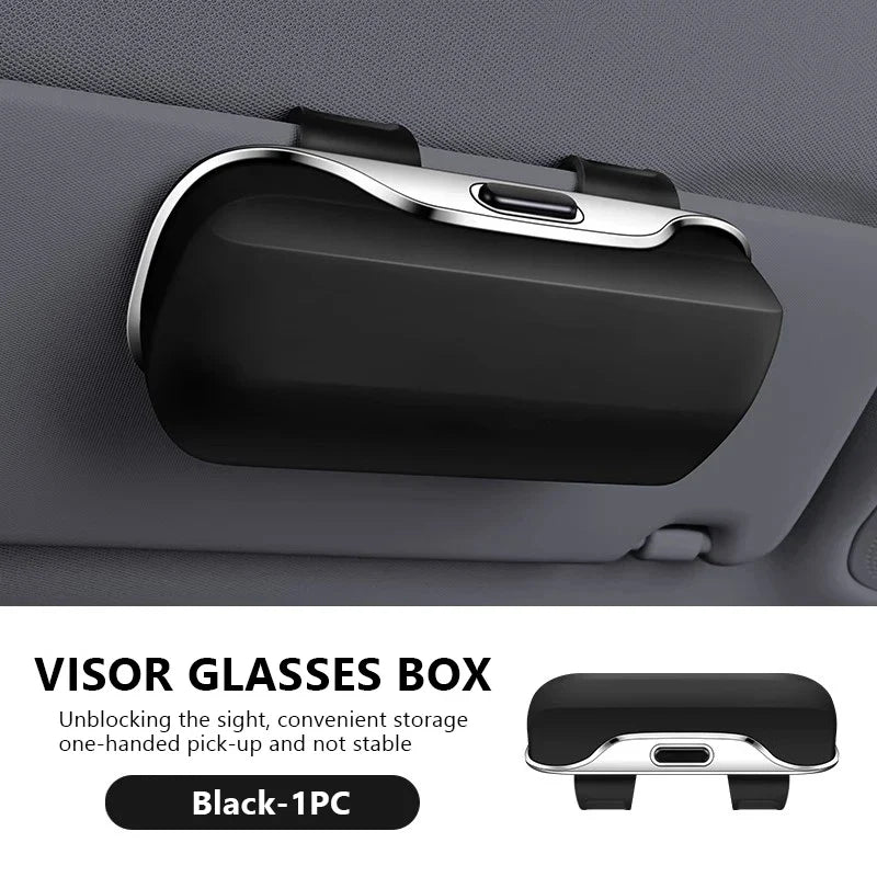 Car Sun Visor Sunglasses Holder – Extra-Large Anti-Scratch Hard Protection Case
