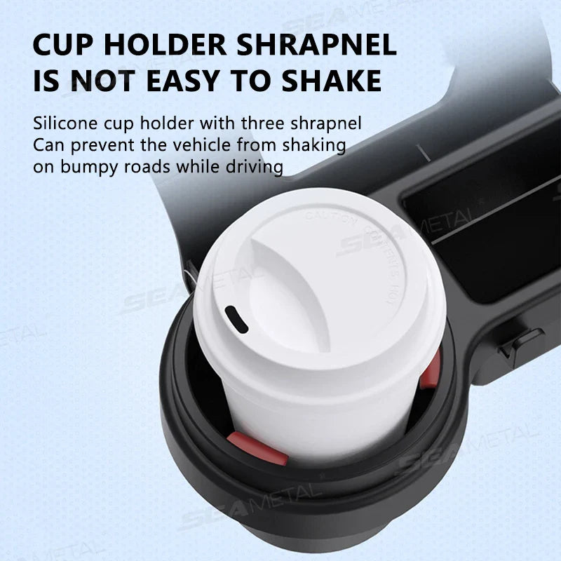 Universal 4-in-1 Car Side Door Organizer – Hanging Drink Holder for Sedan SUV