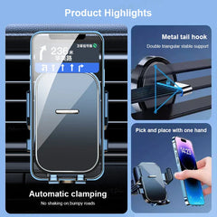 Universal Car Air Vent Phone Holder – 360° Adjustable Mount for 4.7–7.2 Inch Smartphones