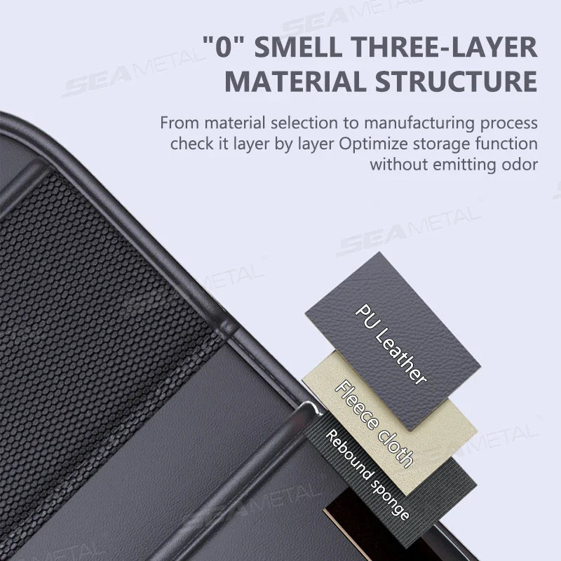 Organizador para Respaldo de Asiento de Coche con Bandeja Plegable – Protector Antimanchas con Bolsillos Múltiples para Niños