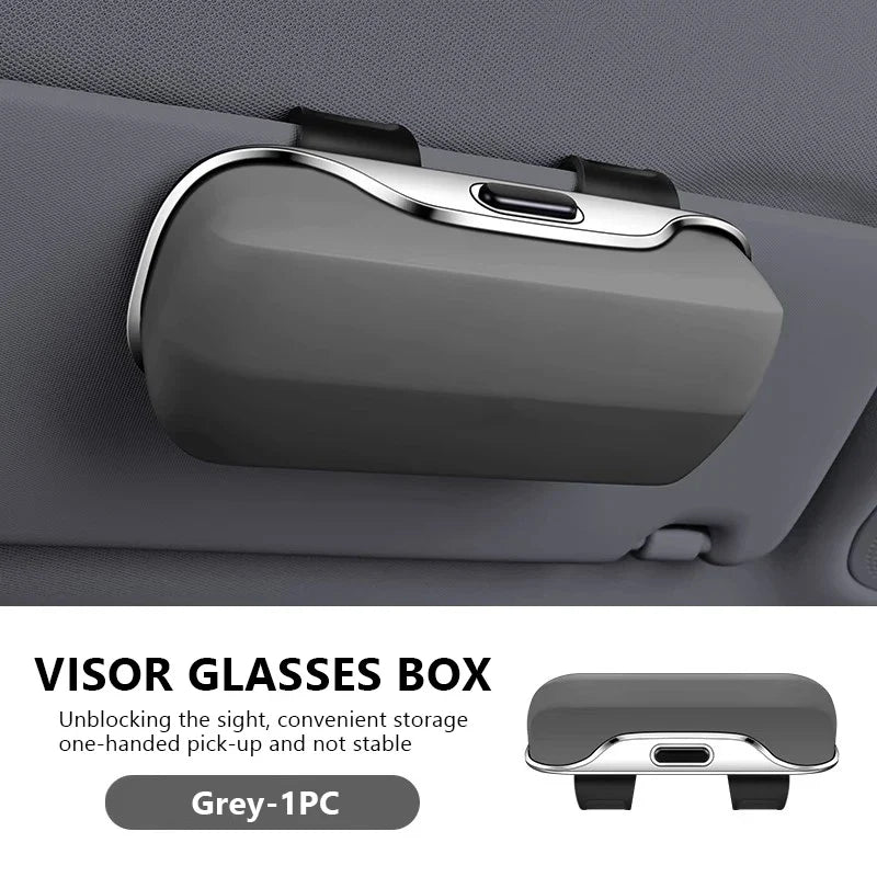 Car Sun Visor Sunglasses Holder – Extra-Large Anti-Scratch Hard Protection Case