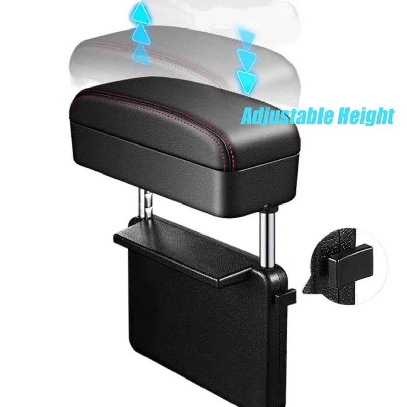 All-in-One Car Arm Rest Storage Box – Wireless Charging Large Capacity Organizer