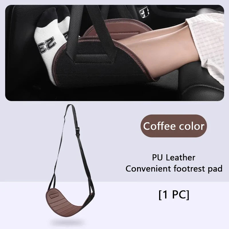 Adjustable Car Rear Seat Footrest – Kids Passenger Leg Support Holder