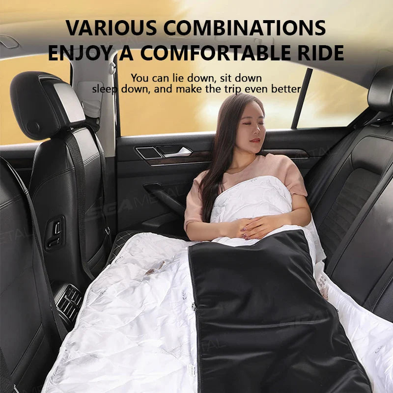 Foldable Car Backseat Extender Mattress – Large Load-Bearing Travel Bed