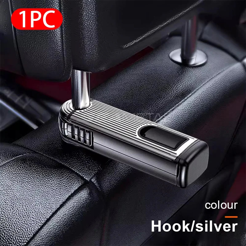 Multifunctional Car Headrest Hook – Large Load-Bearing Seat Back Hanger