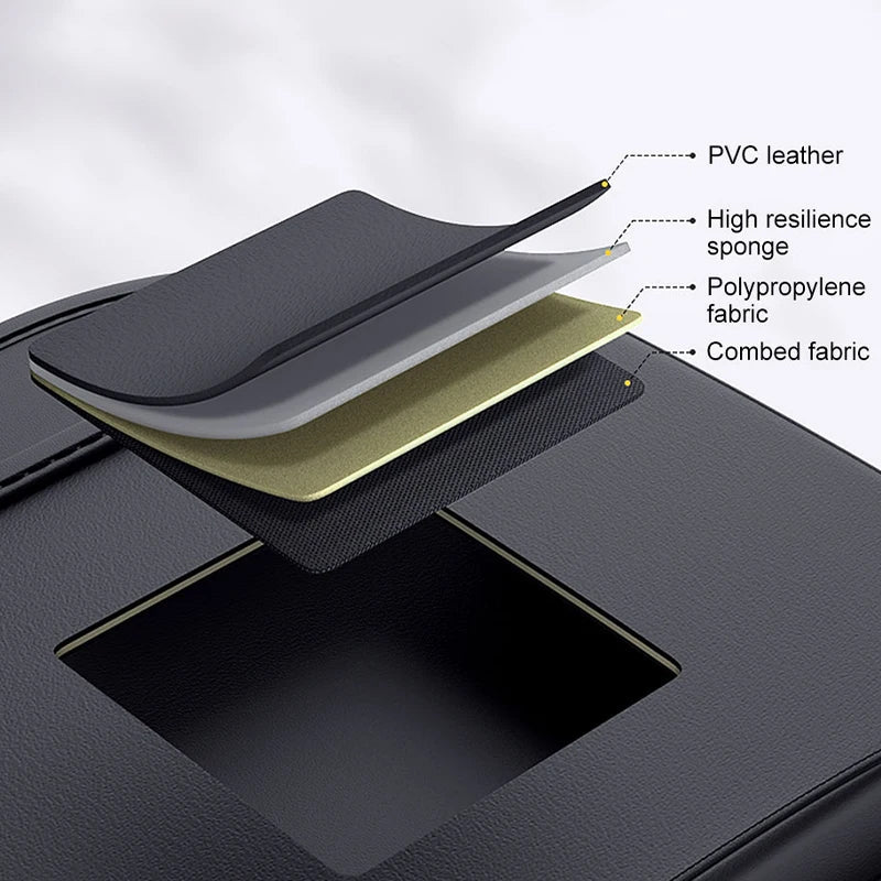 Organizador de respaldo para asiento de coche con 7 bolsillos – Almacenamiento colgante todo en uno de cuero de PU con soporte para vasos y pañuelos