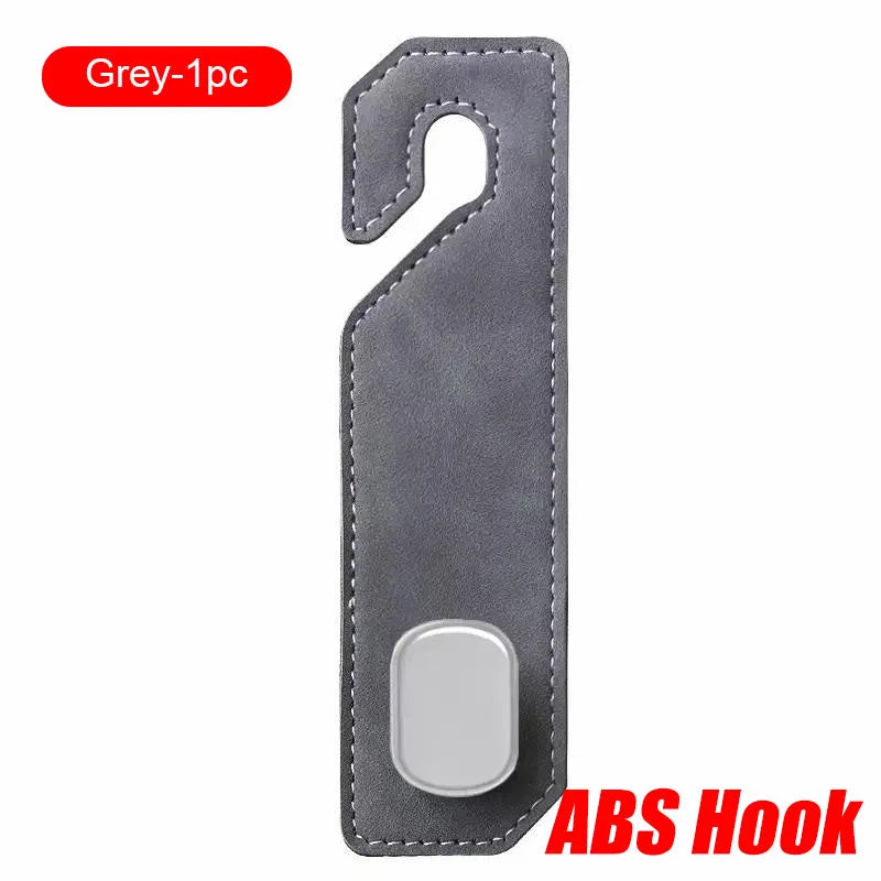 Auto Hoofdsteun Ophanghaak – Premium Suède 20KG Zware Opberghaak