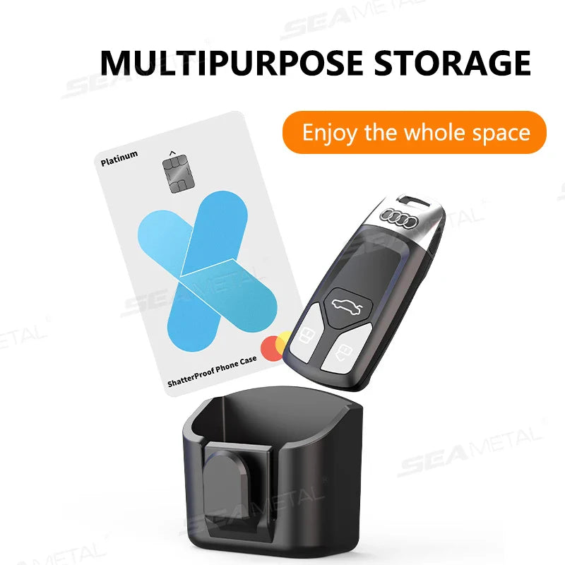 Dashboard Autosleutel Opbergdoos – Compacte Zelfklevende Universele Autosleutelhouder met Haak