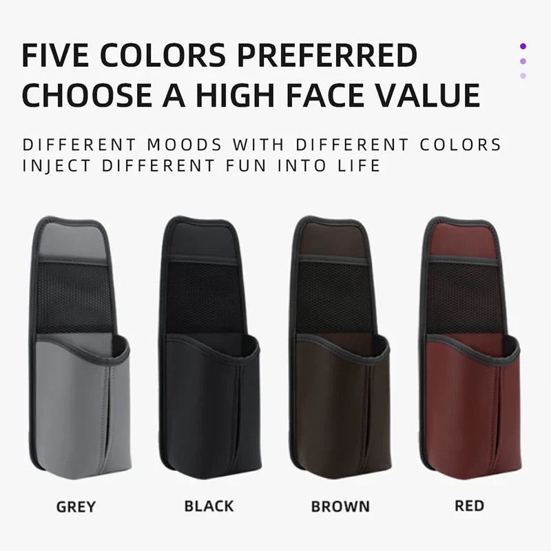 Autostoel Opbergtas voor zijkant – Hangende Auto Organizer met Tissuehouder en Netvak