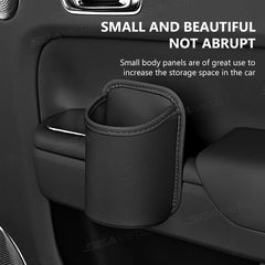 PU Leather Car Side Door Cup Holder – Stable Waterproof Bottle Holder