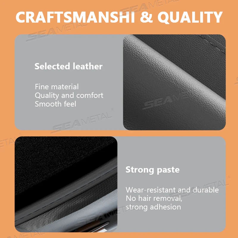 Car Visor Storage Bag – Luxury Textured Sunglasses Holder with Flannel Interior