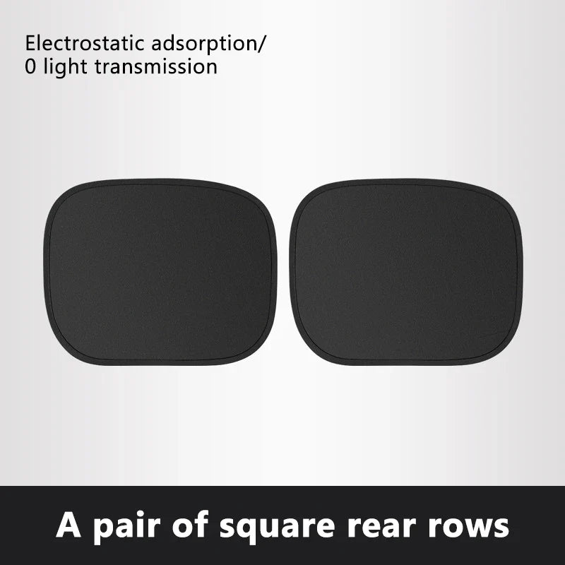 Car Side Window Sun Shade Cover – 4-Layer Electrostatic UV Blocker (99.9%) for Baby Protection