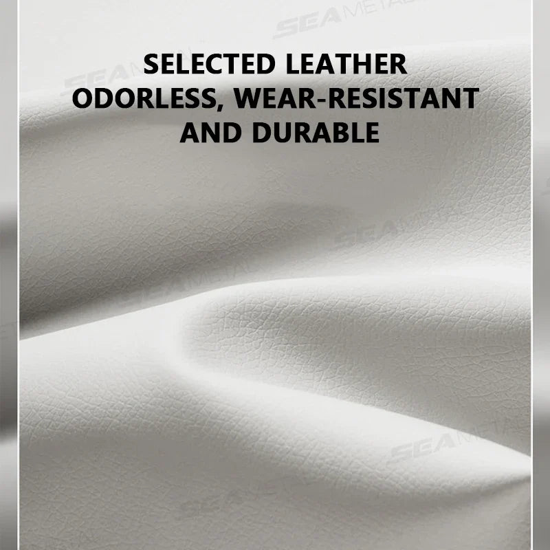Car Glasses Case – Wear-Resistant PU Leather Sunglasses Holder with Hook & Loop Fastener